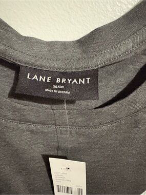 Lane Bryant Dark Gray Graphic Tee with Moon & Cactus Print